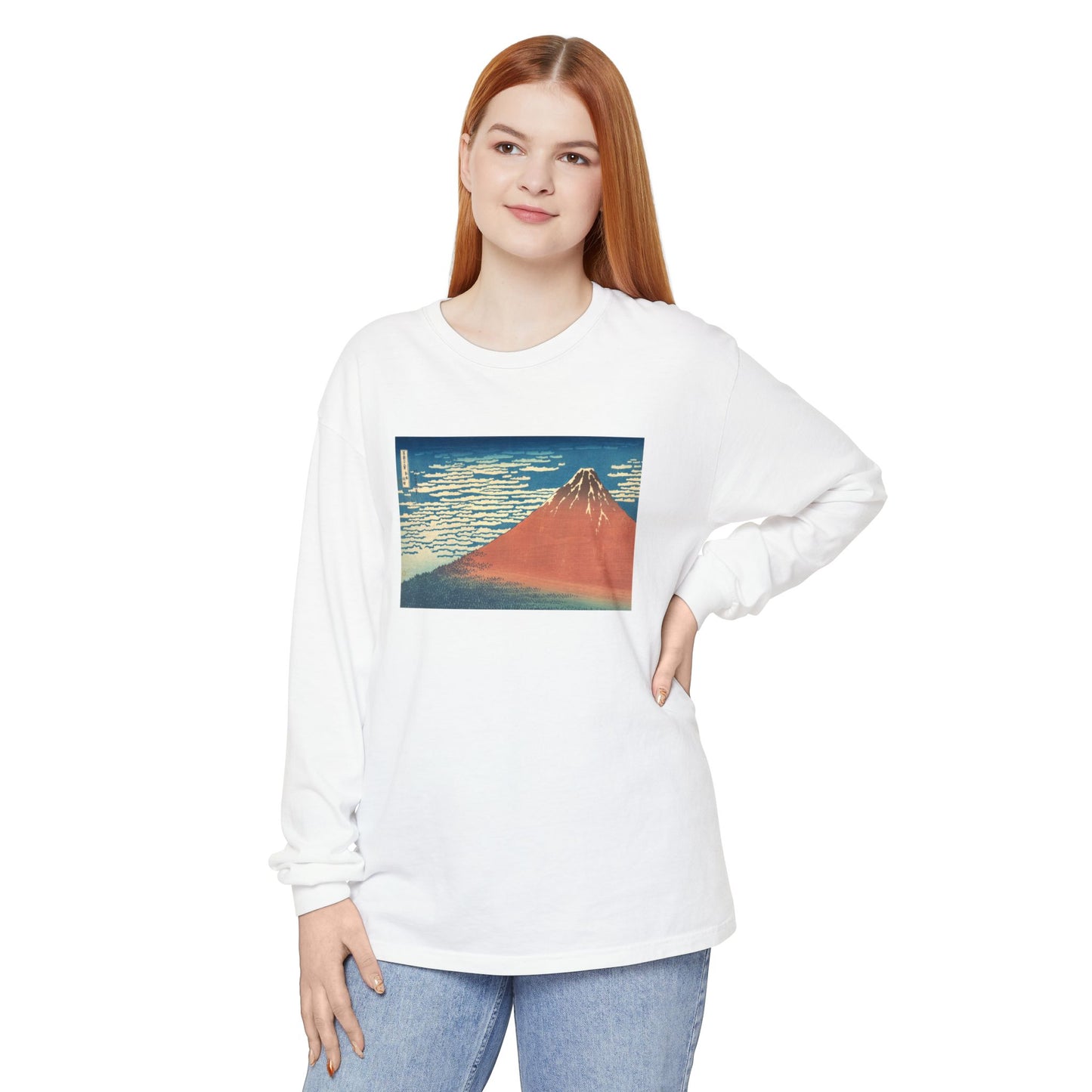 Fine Wind, Clear Morning by Katsushika Hokusai (Long Sleeve)