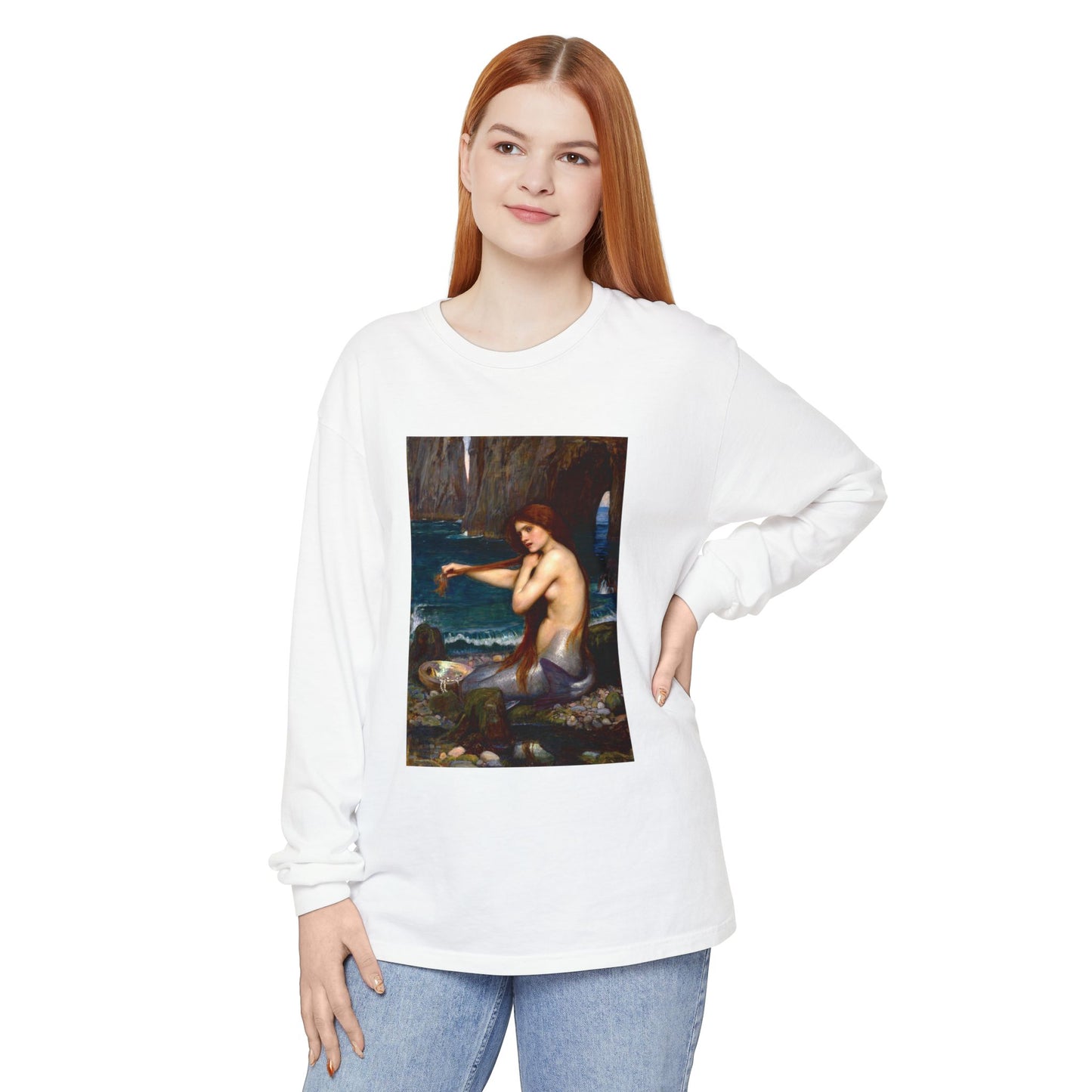 A Mermaid by John William Waterhouse (Long Sleeve)