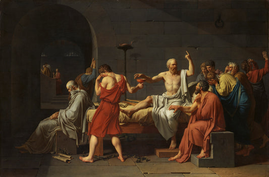 The Death of Socrates by Jacques-Louis David (T-Shirt)