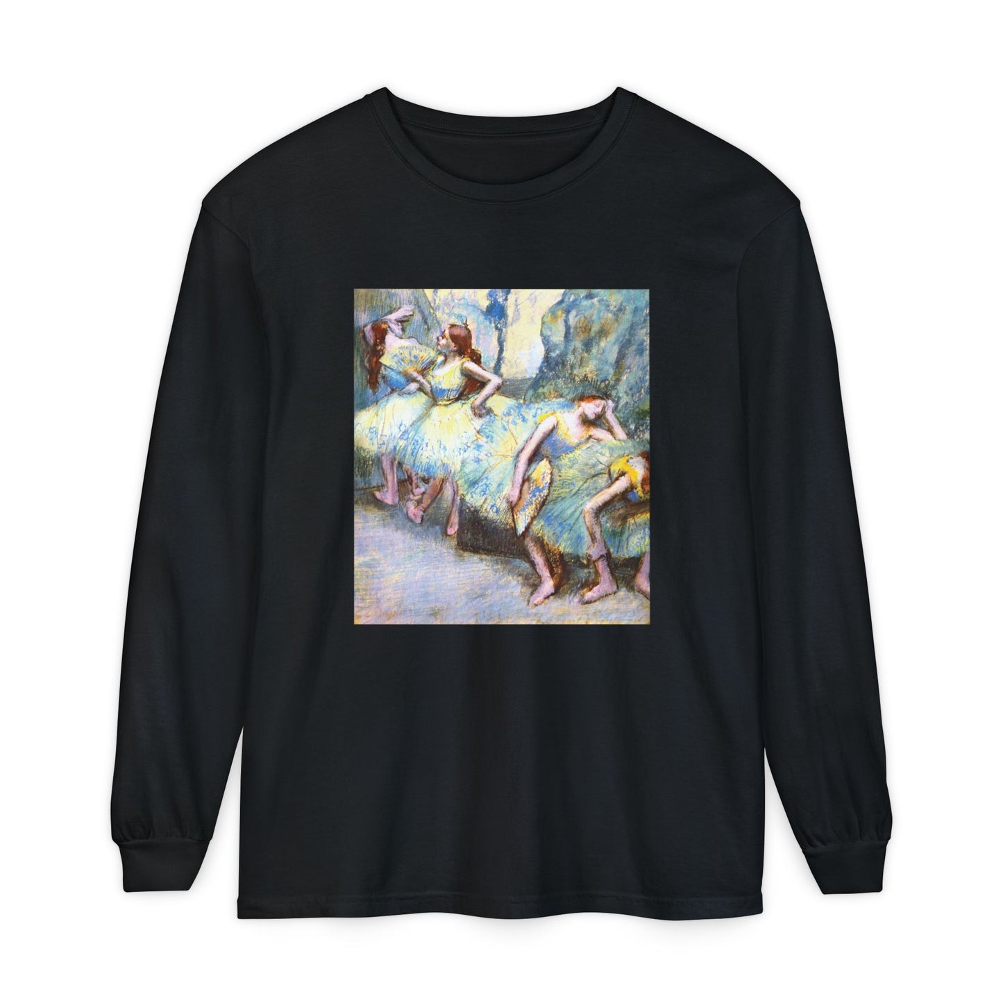 Ballet Dancers in the Wings by Edgar Degas (Long Sleeve)