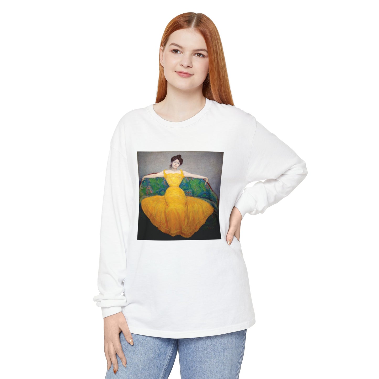 Woman in a Yellow Dress by Max Kurzweil (Long Sleeve)