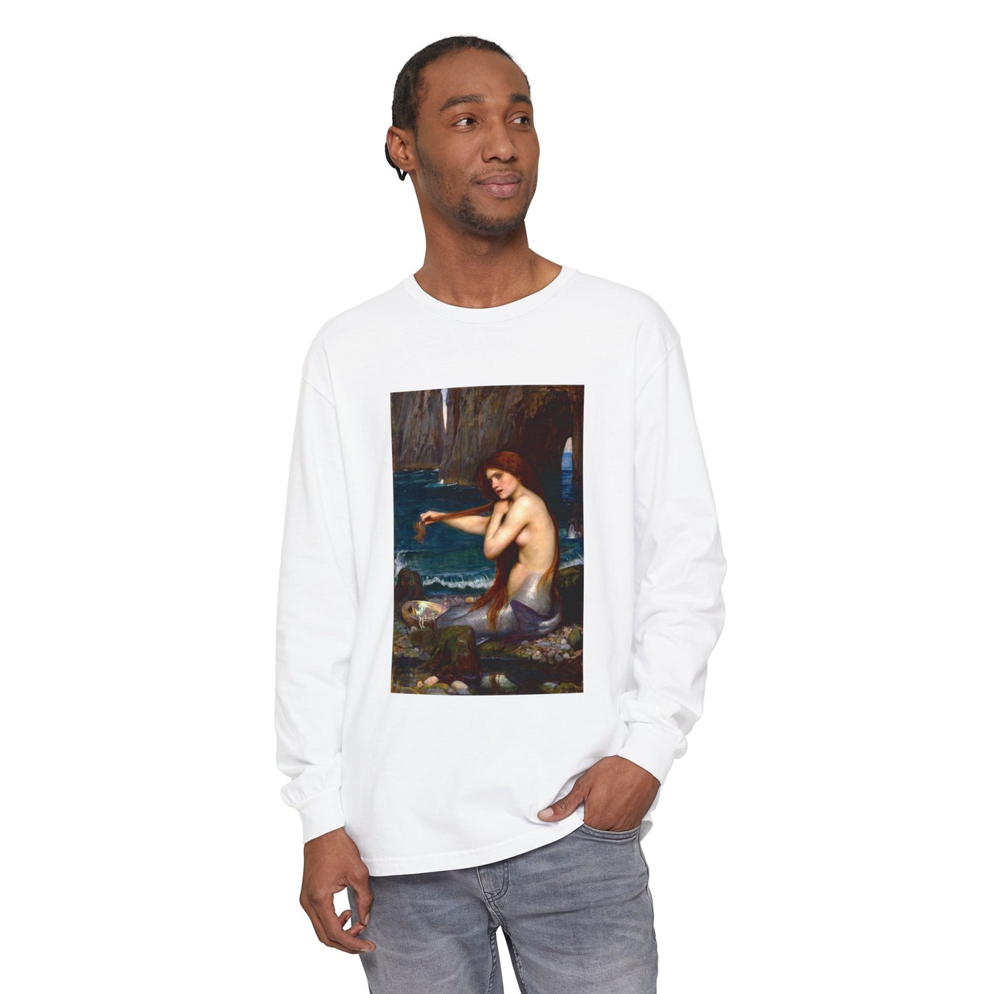 A Mermaid by John William Waterhouse (Long Sleeve)
