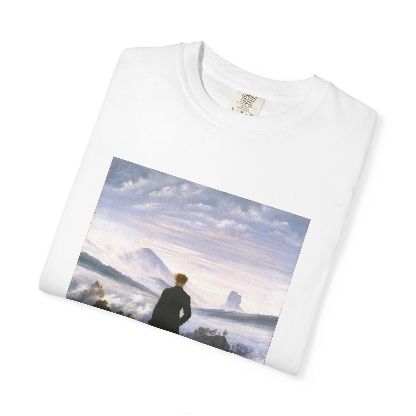 Wanderer above the Sea of Fog by Caspar David Friedrich (T-Shirt)