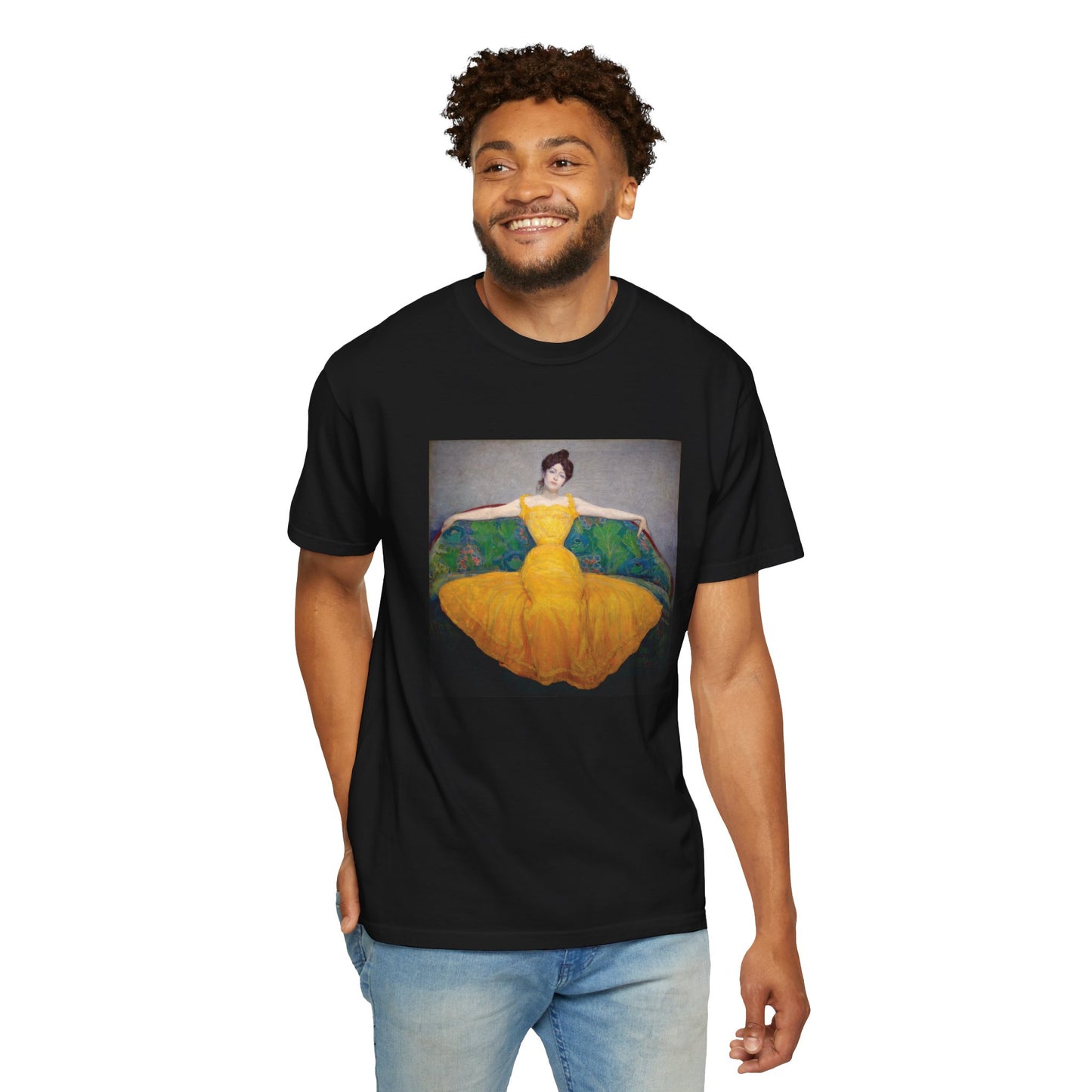 Woman in a Yellow Dress by Max Kurzweil (T-Shirt)