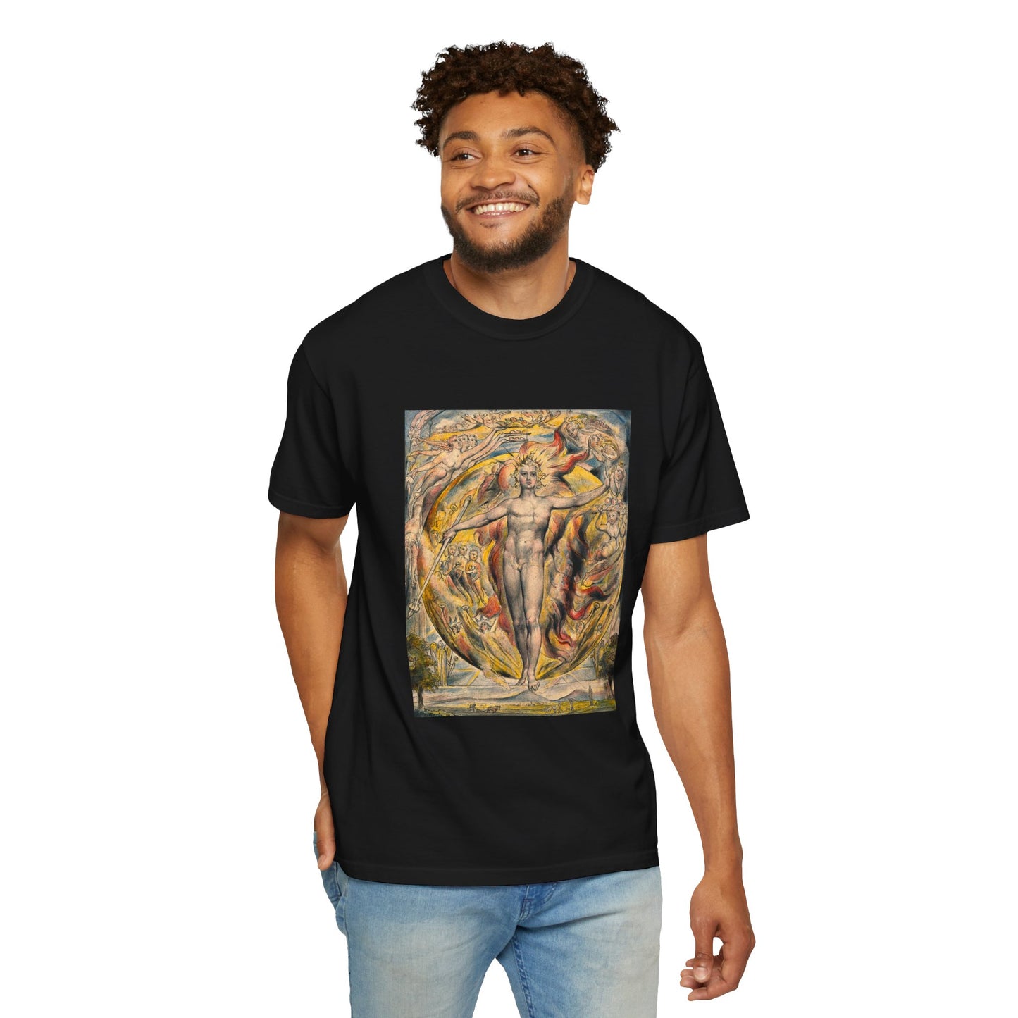 The Sun at His Eastern Gate by William Blake (T-Shirt)
