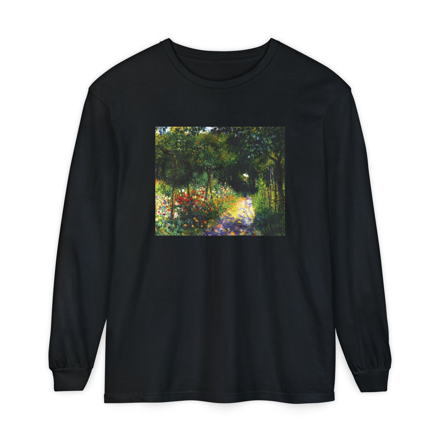 Woman in the Garden by Pierre-Auguste Renoir (Long Sleeve)