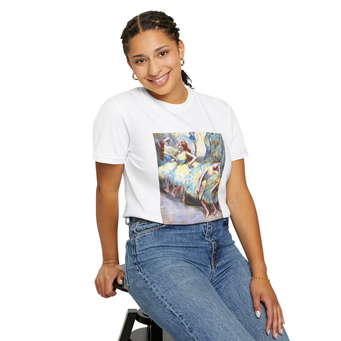 Ballet Dancers in the Wings by Edgar Degas (T-Shirt)