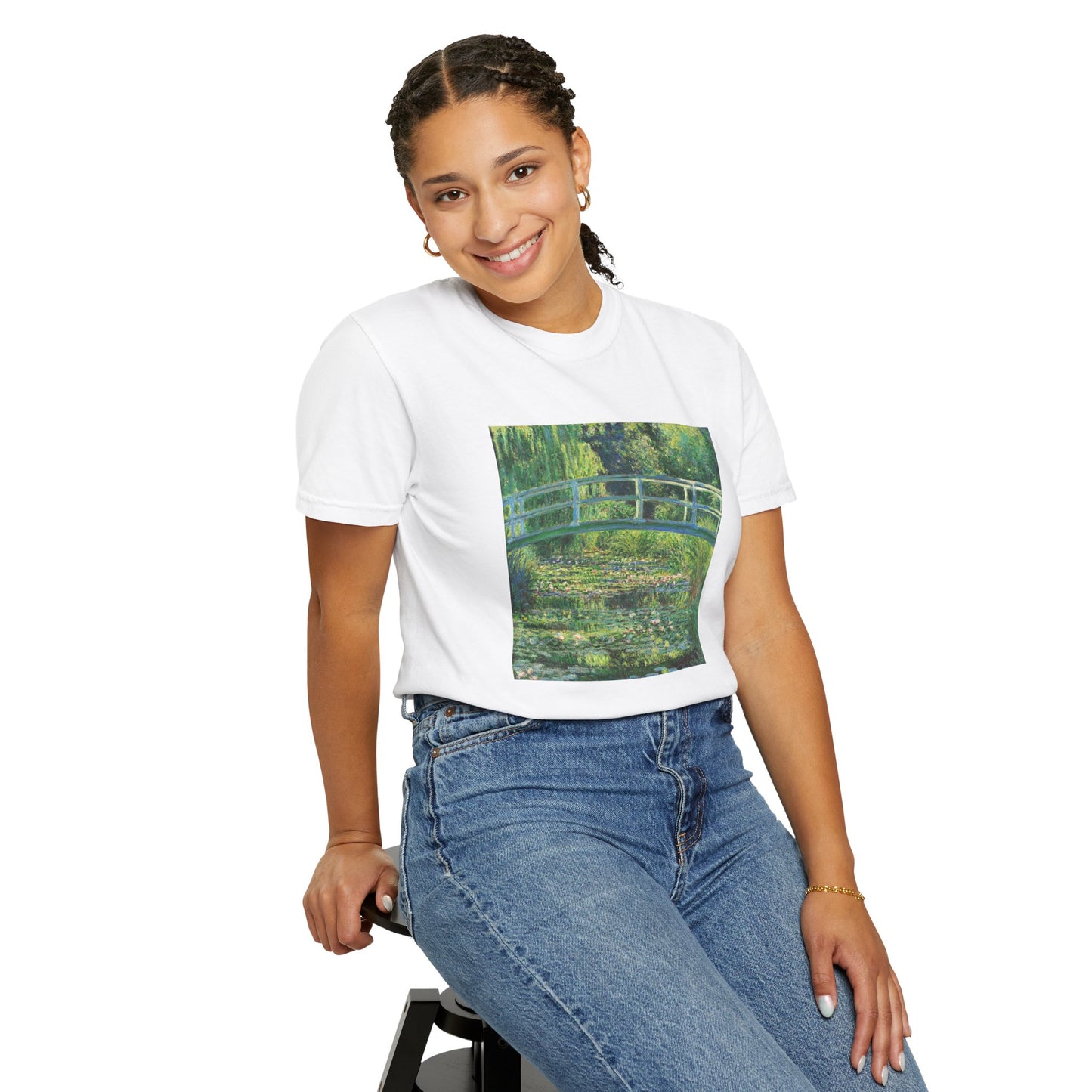 Water Lilies and Japanese Bridge by Claude Monet (T-Shirt)
