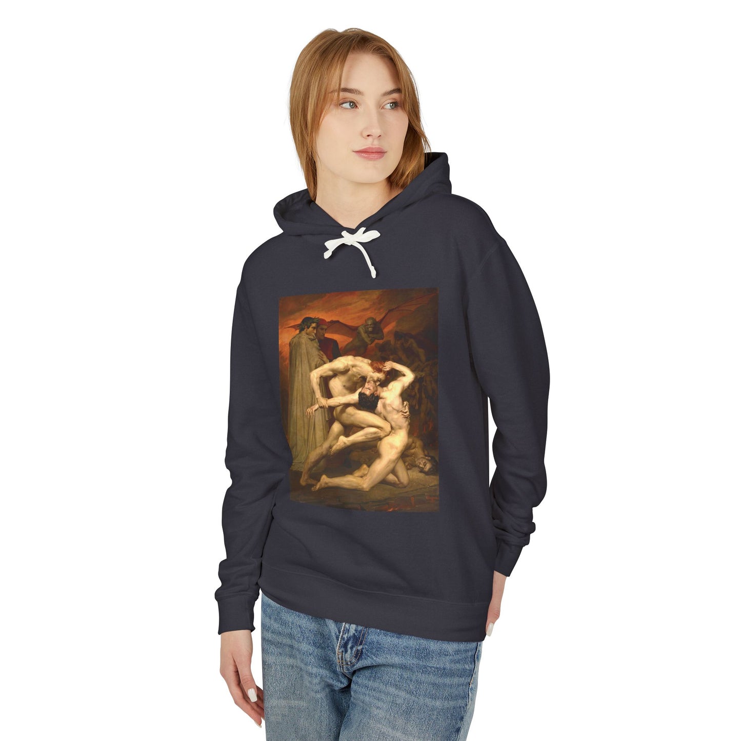 Dante and Virgil by William-Adolphe Bouguereau (Hoodie)
