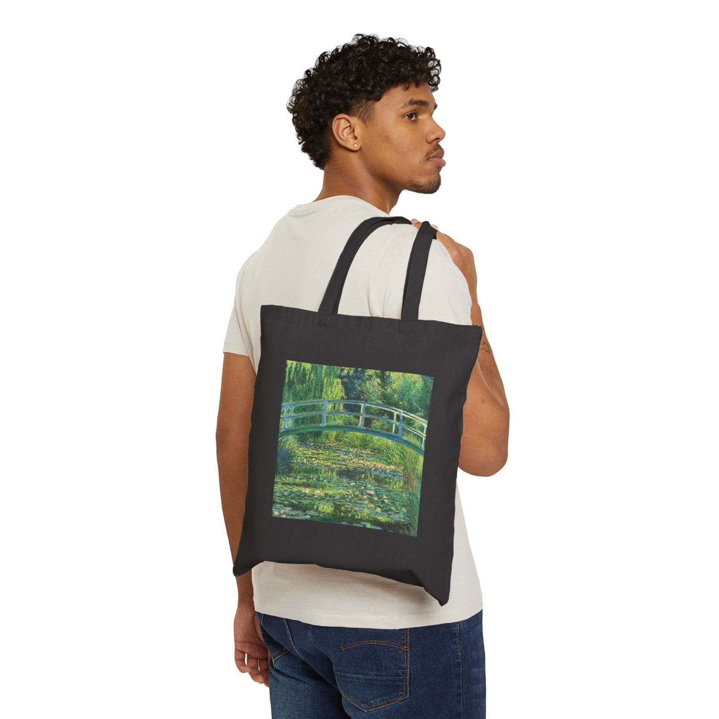 Water Lilies and Japanese Bridge by Claude Monet (Tote)