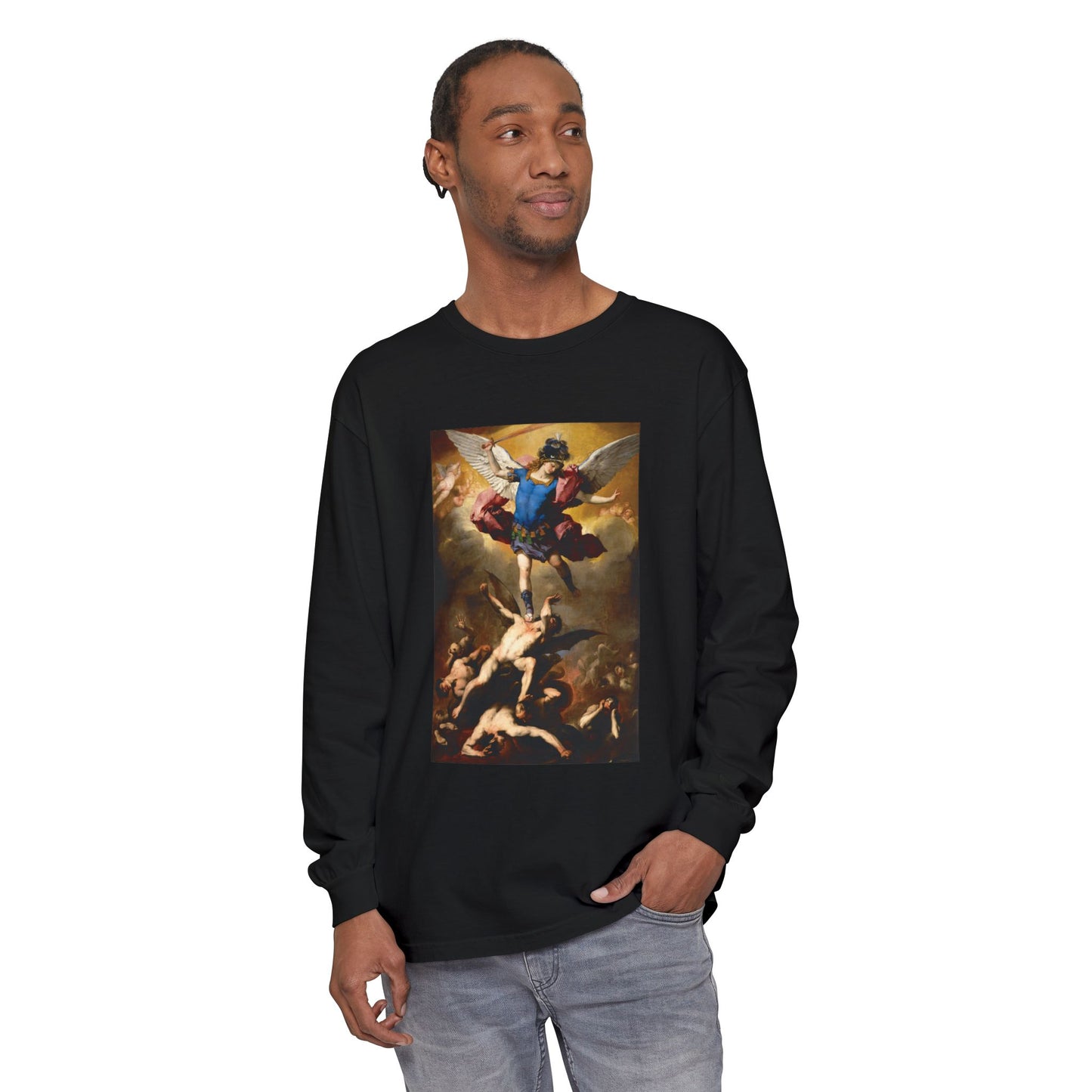 The Fall of the Rebel Angels by Luca Giordano (Long Sleeve)