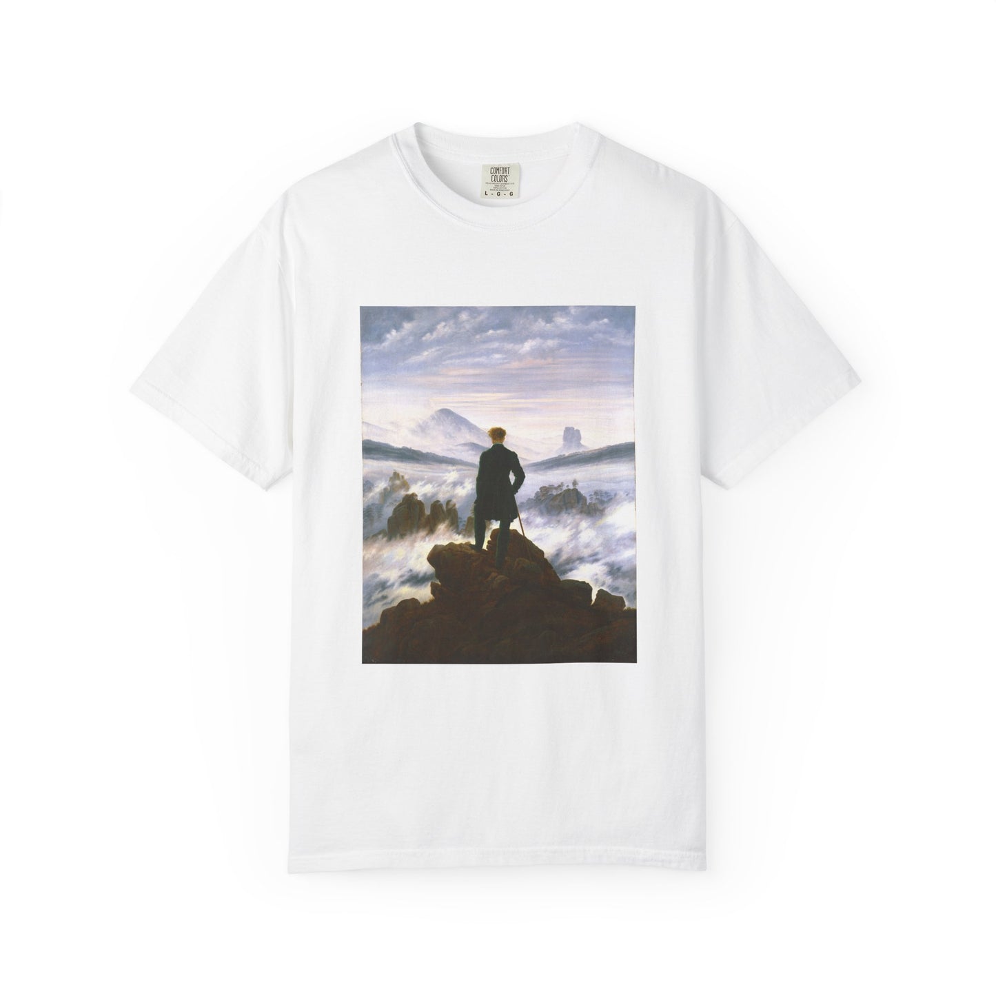 Wanderer above the Sea of Fog by Caspar David Friedrich (T-Shirt)