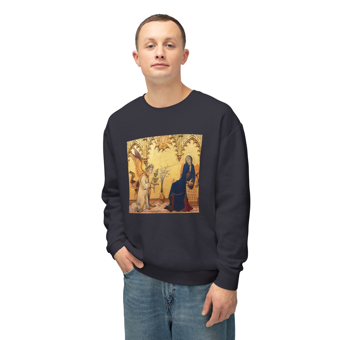 Annunciation by Simone Martini and Lippo Memmi (Sweatshirt)