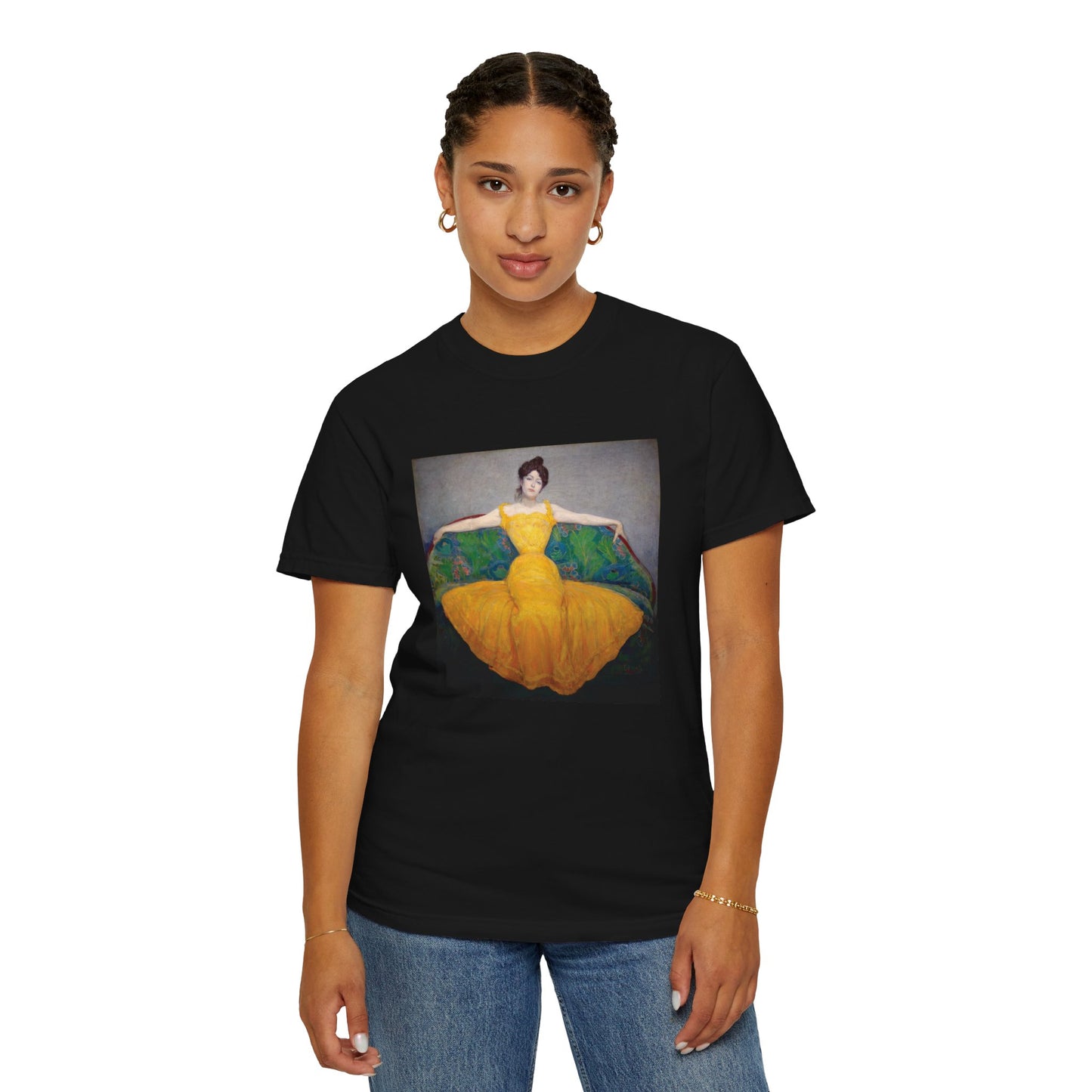 Woman in a Yellow Dress by Max Kurzweil (T-Shirt)