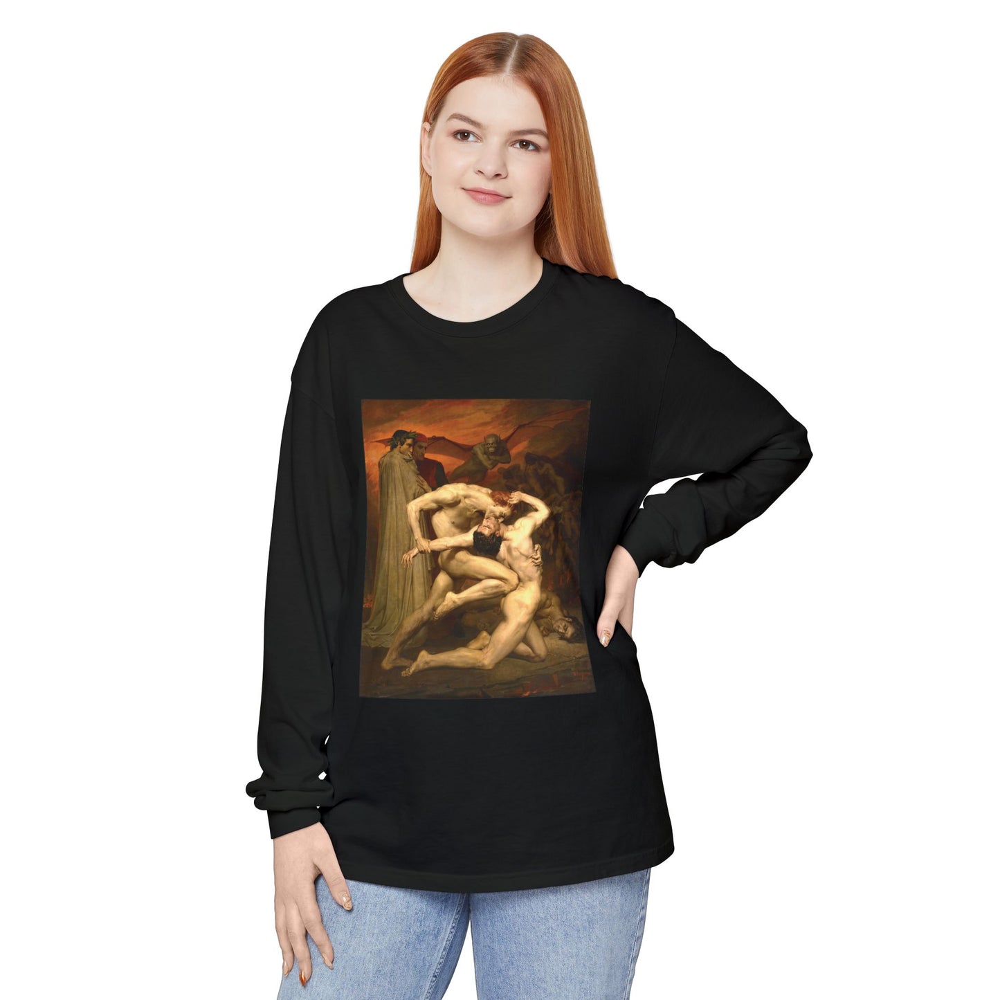 Dante and Virgil by William-Adolphe Bouguereau (Long Sleeve)