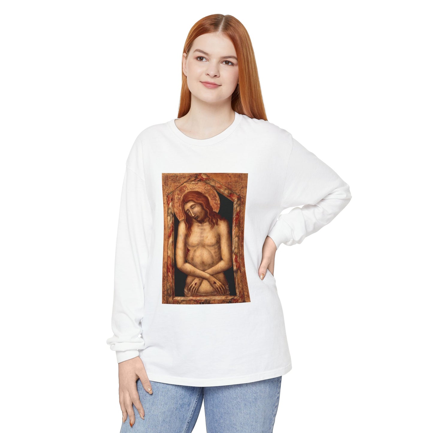 Man of Sorrow by Pietro Lorenzetti (Long Sleeve)