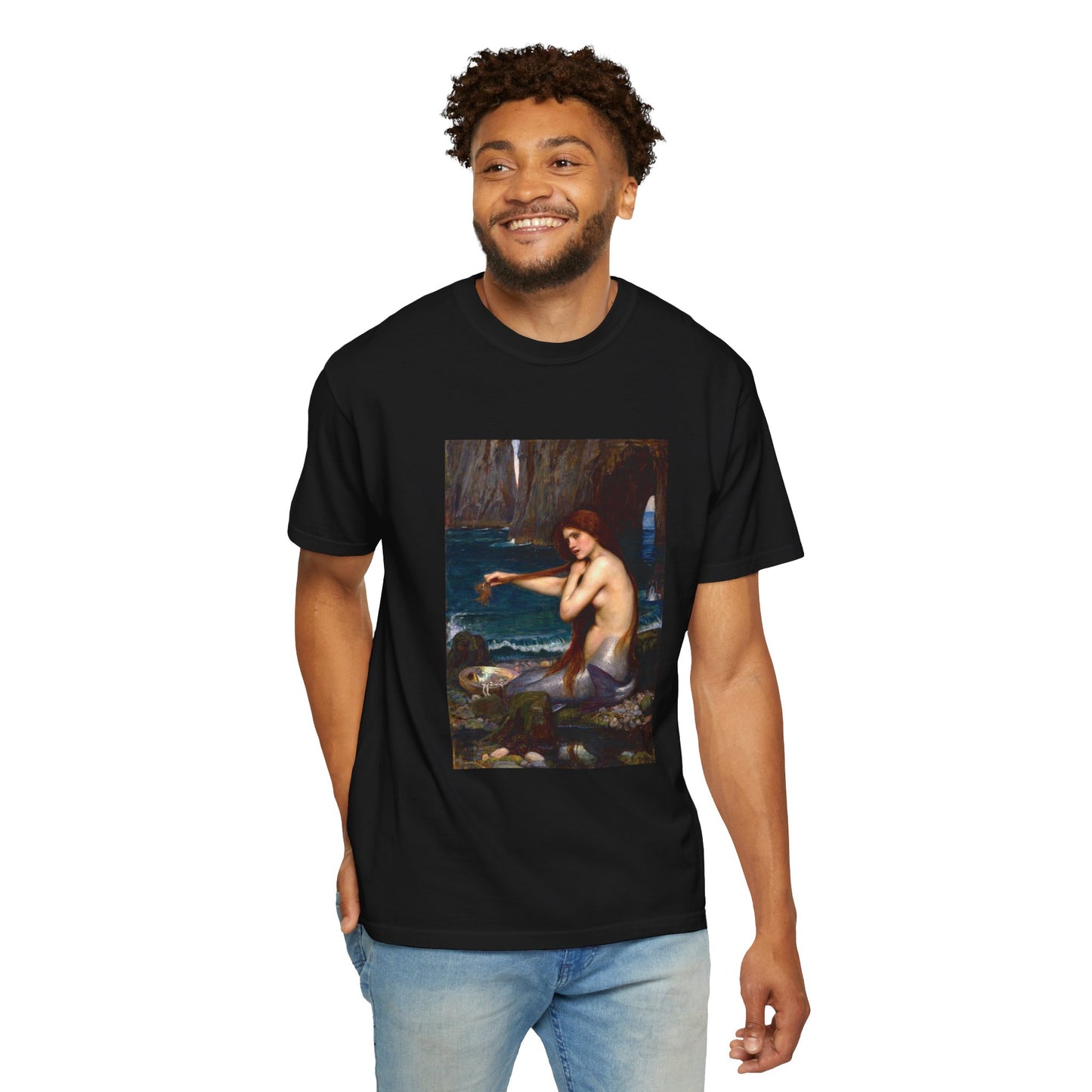 A Mermaid by John William Waterhouse (T-Shirt)