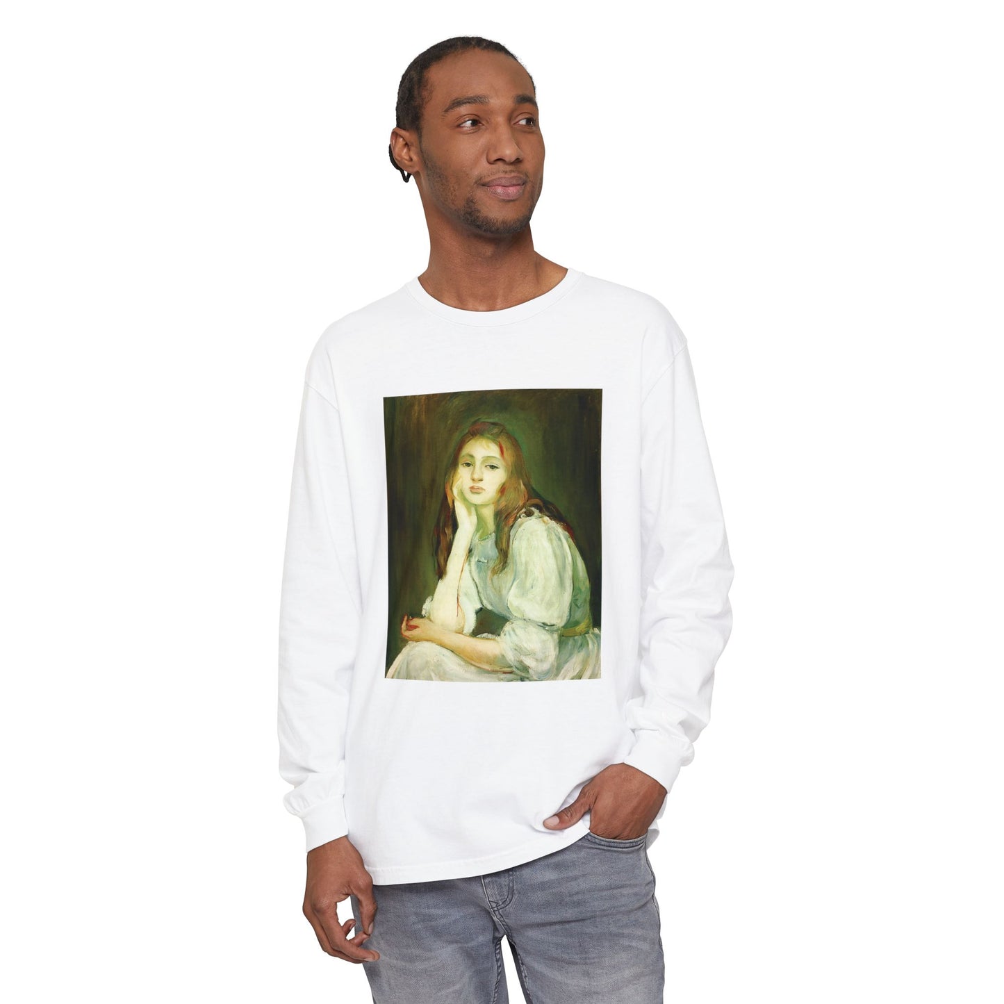 Julie Daydreaming by Berthe Morisot (Long Sleeve)