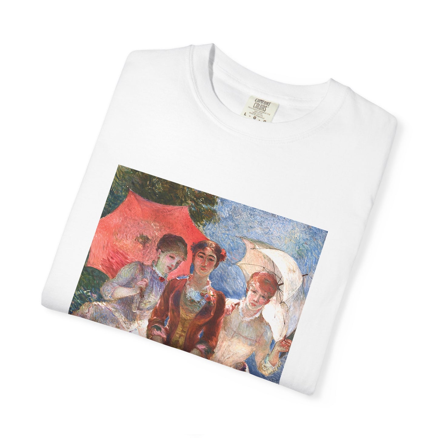 Three Women with Parasols by Marie Bracquemond (T-Shirt)