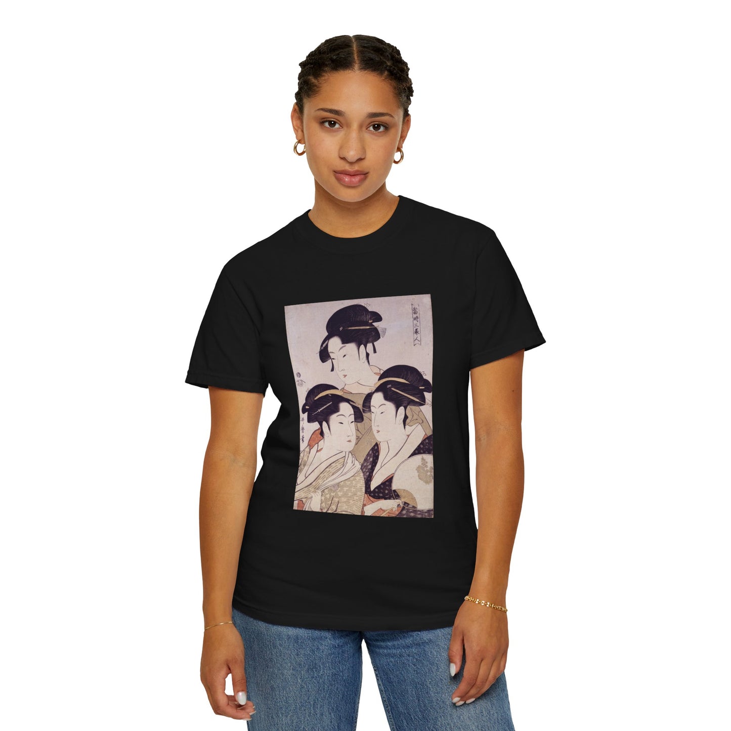 Three Beauties of the Present Day by Kitagawa Utamaro (T-Shirt)