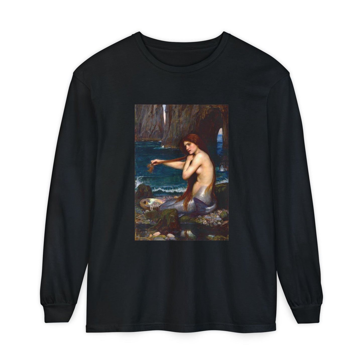 A Mermaid by John William Waterhouse (Long Sleeve)