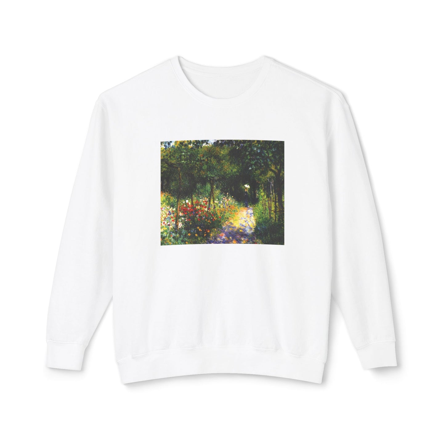 Woman in the Garden by Pierre-Auguste Renoir (Sweatshirt)