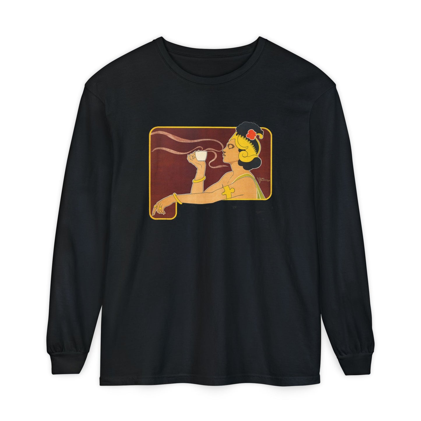 Café Rajah by Henri Meunier (Long Sleeve)