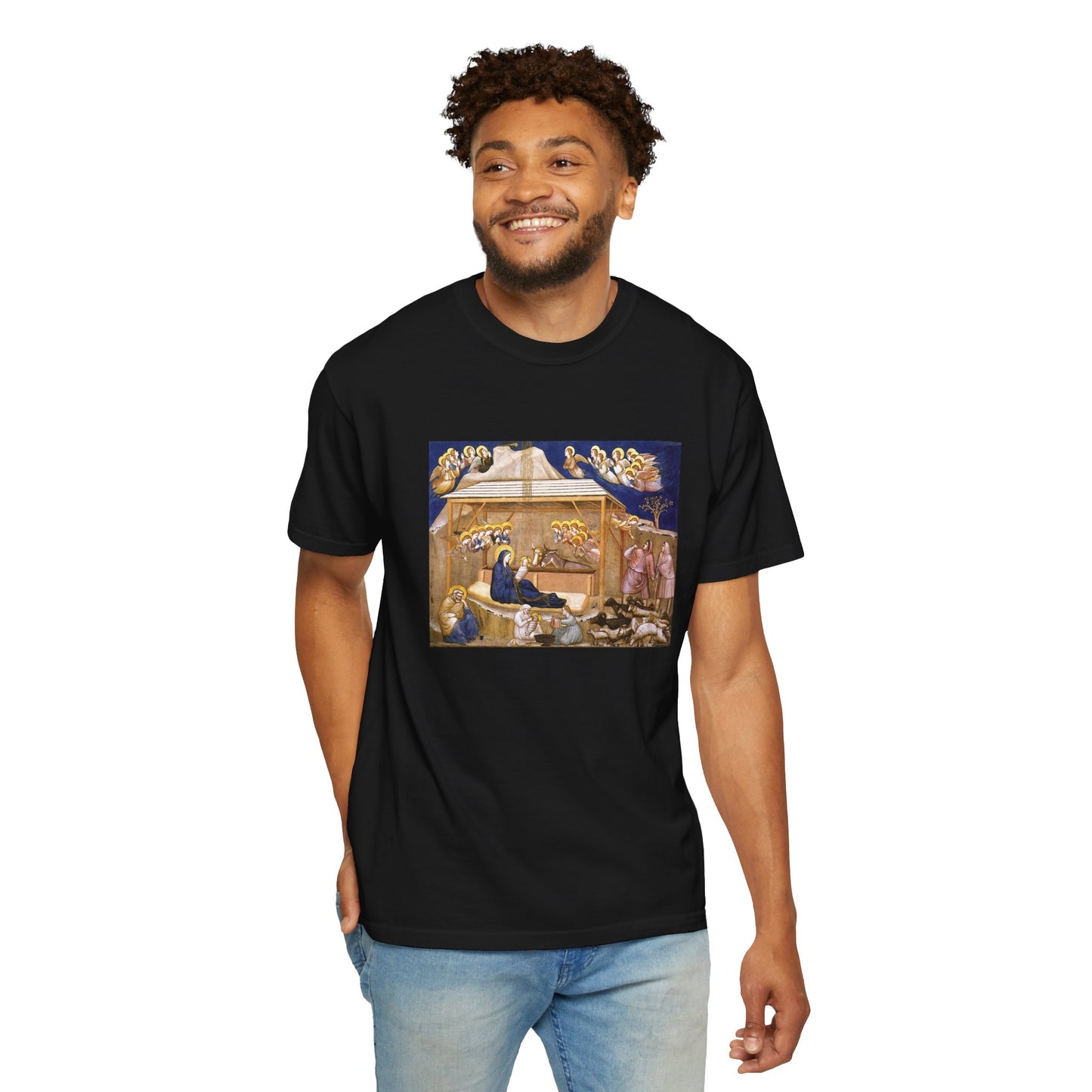 Nativity by Giotto di Bondone (T-Shirt)