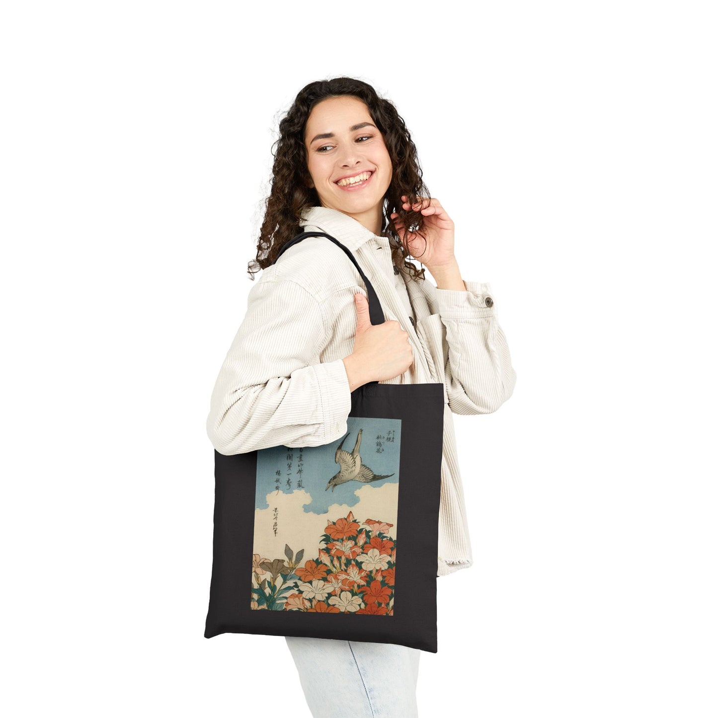 Cuckoo and Azaleas by Katsushika Hokusai (Tote)