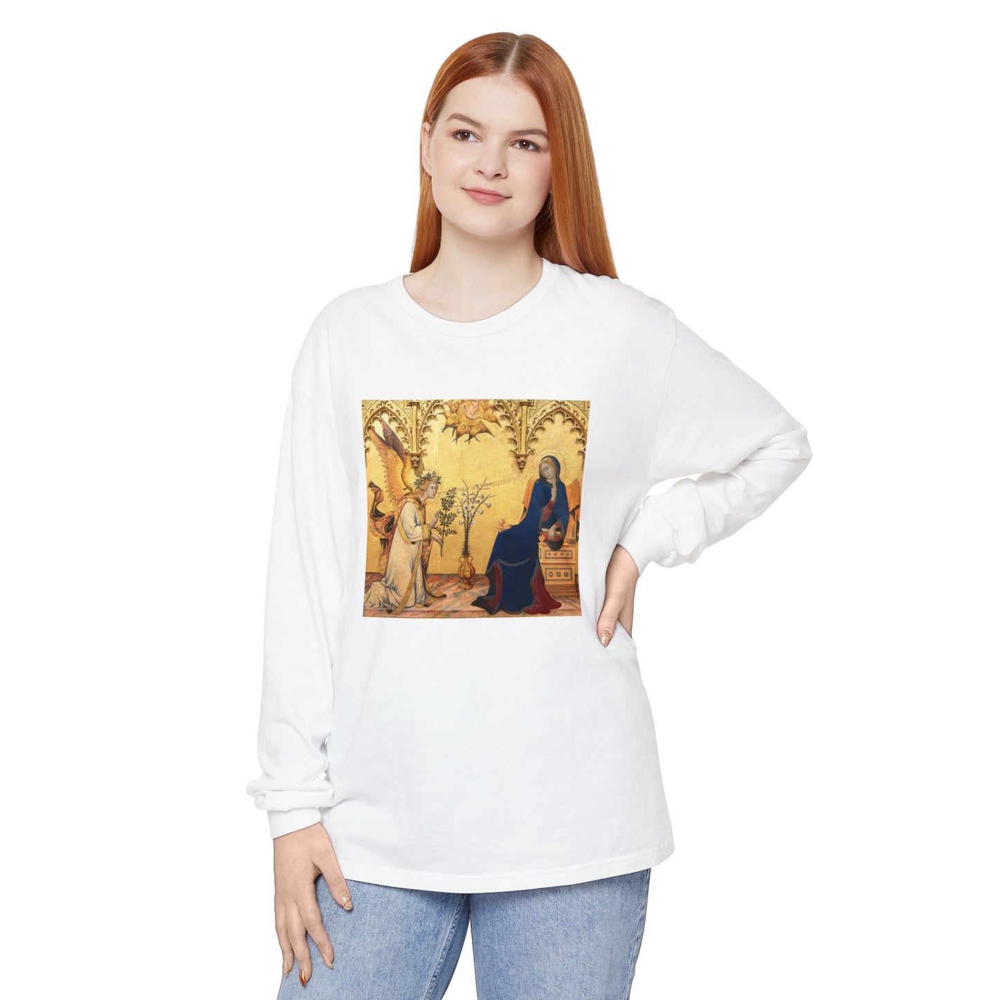 Annunciation by Simone Martini and Lippo Memmi (Long Sleeve)