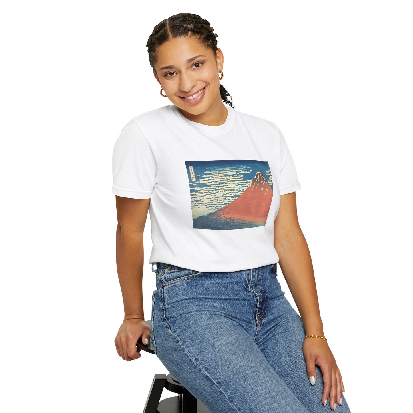 Fine Wind, Clear Morning by Katsushika Hokusai (T-Shirt)
