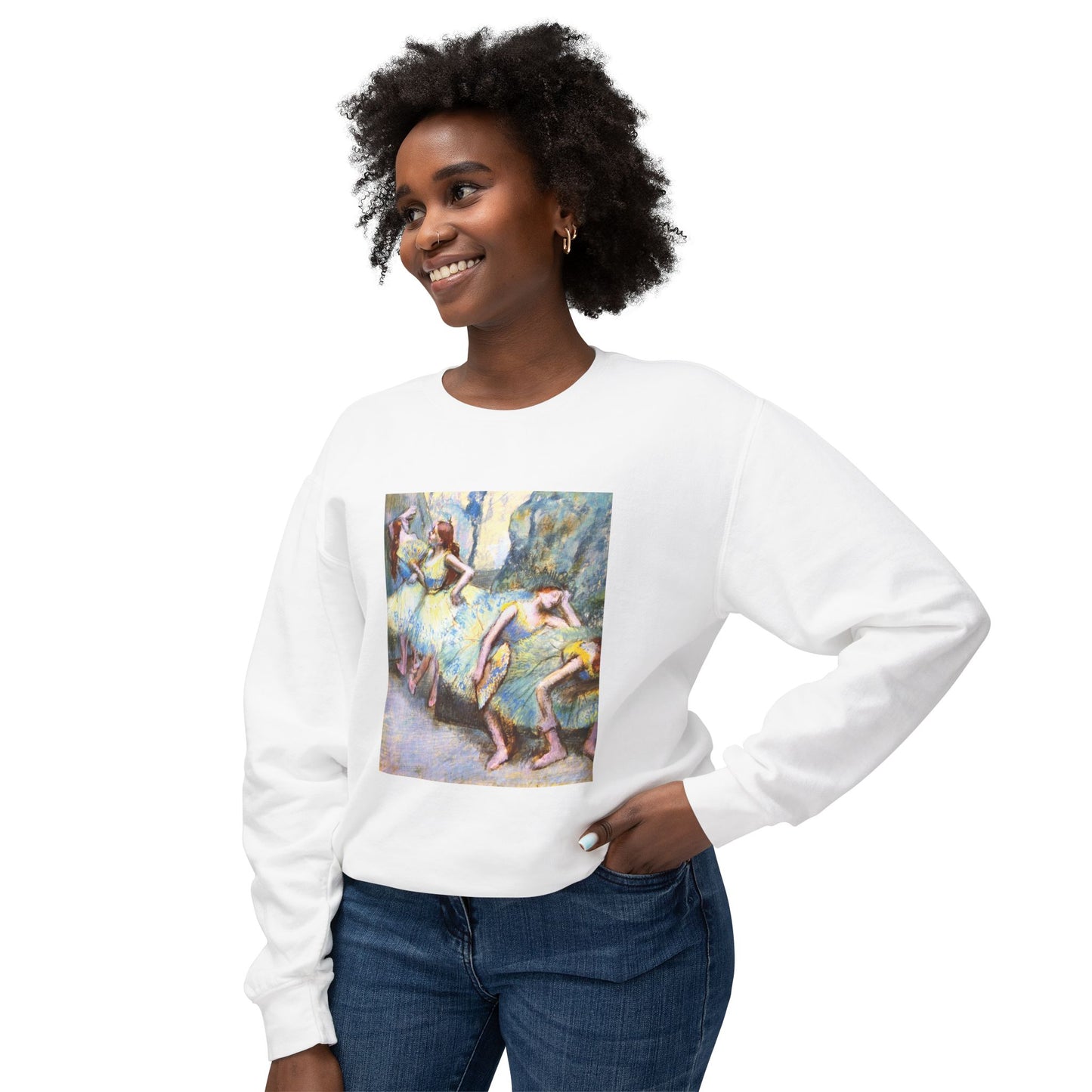 Ballet Dancers in the Wings by Edgar Degas (Sweatshirt)