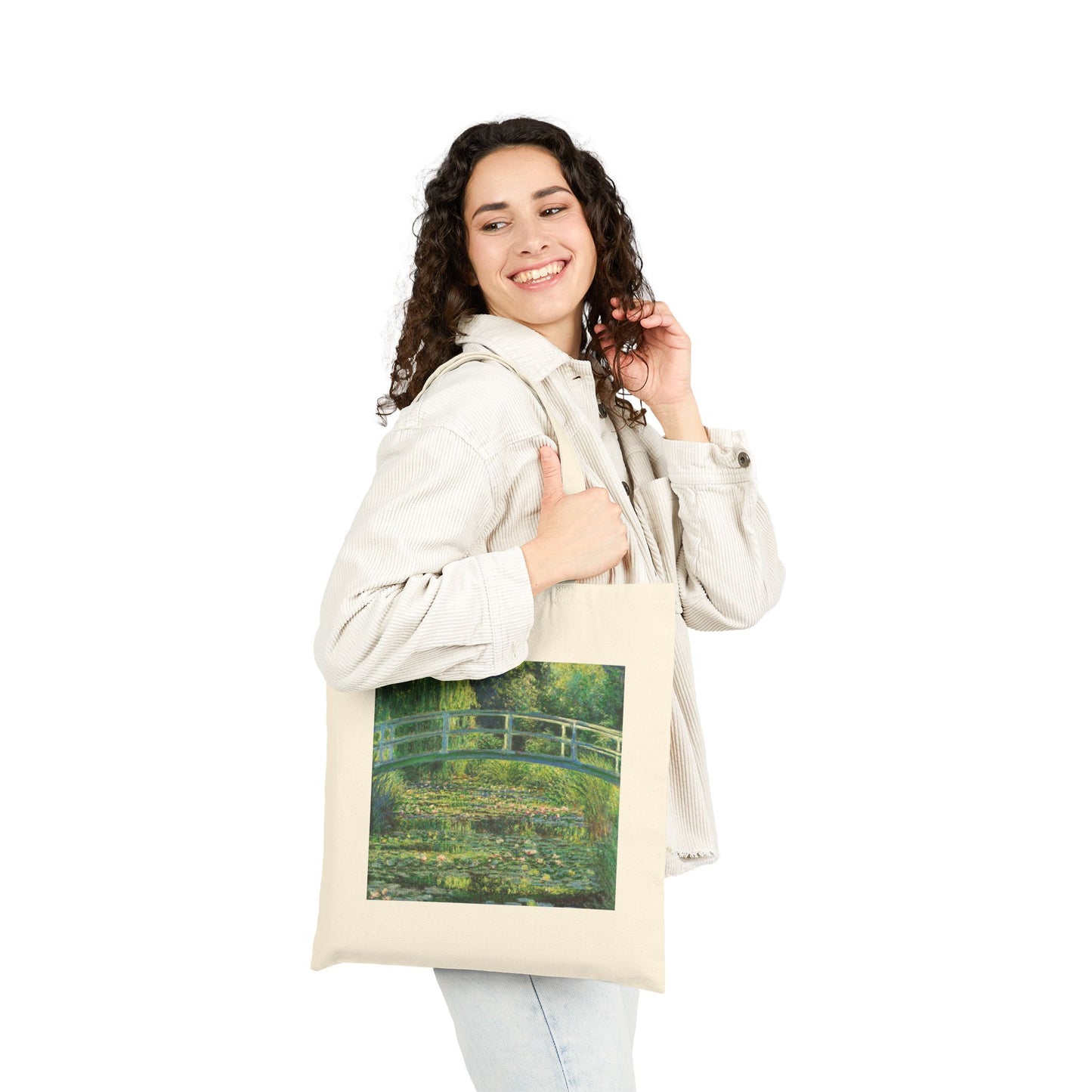 Water Lilies and Japanese Bridge by Claude Monet (Tote)