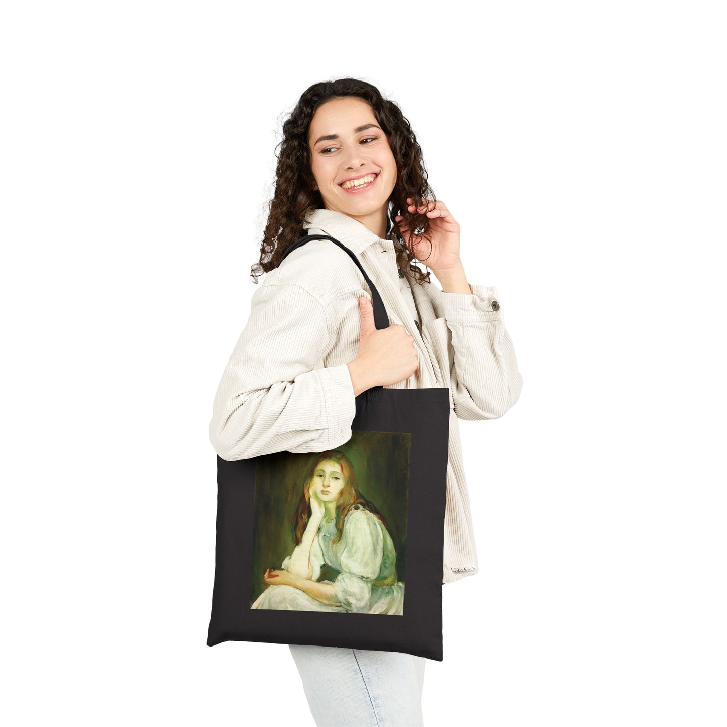 Julie Daydreaming by Berthe Morisot (Tote)