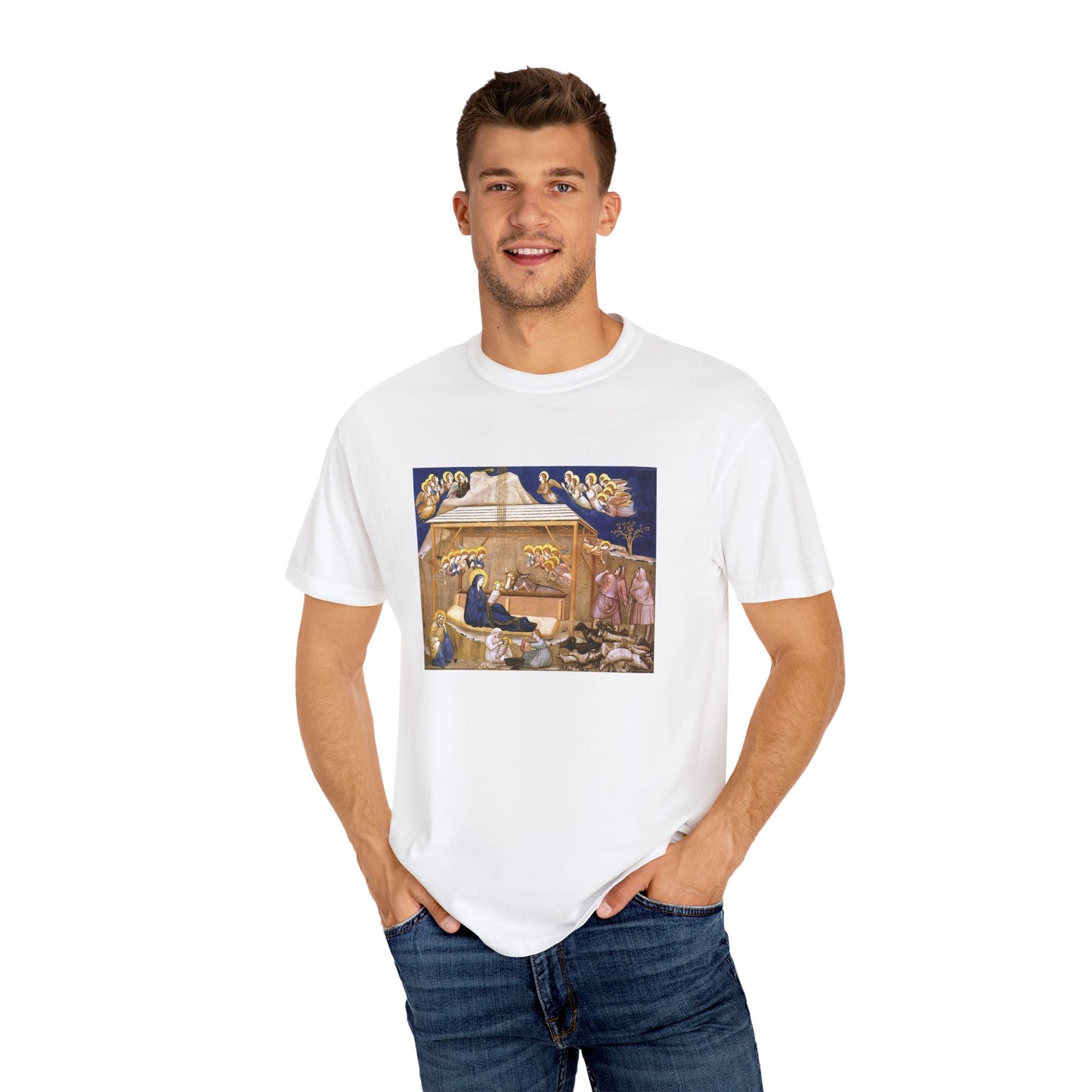 Nativity by Giotto di Bondone (T-Shirt)