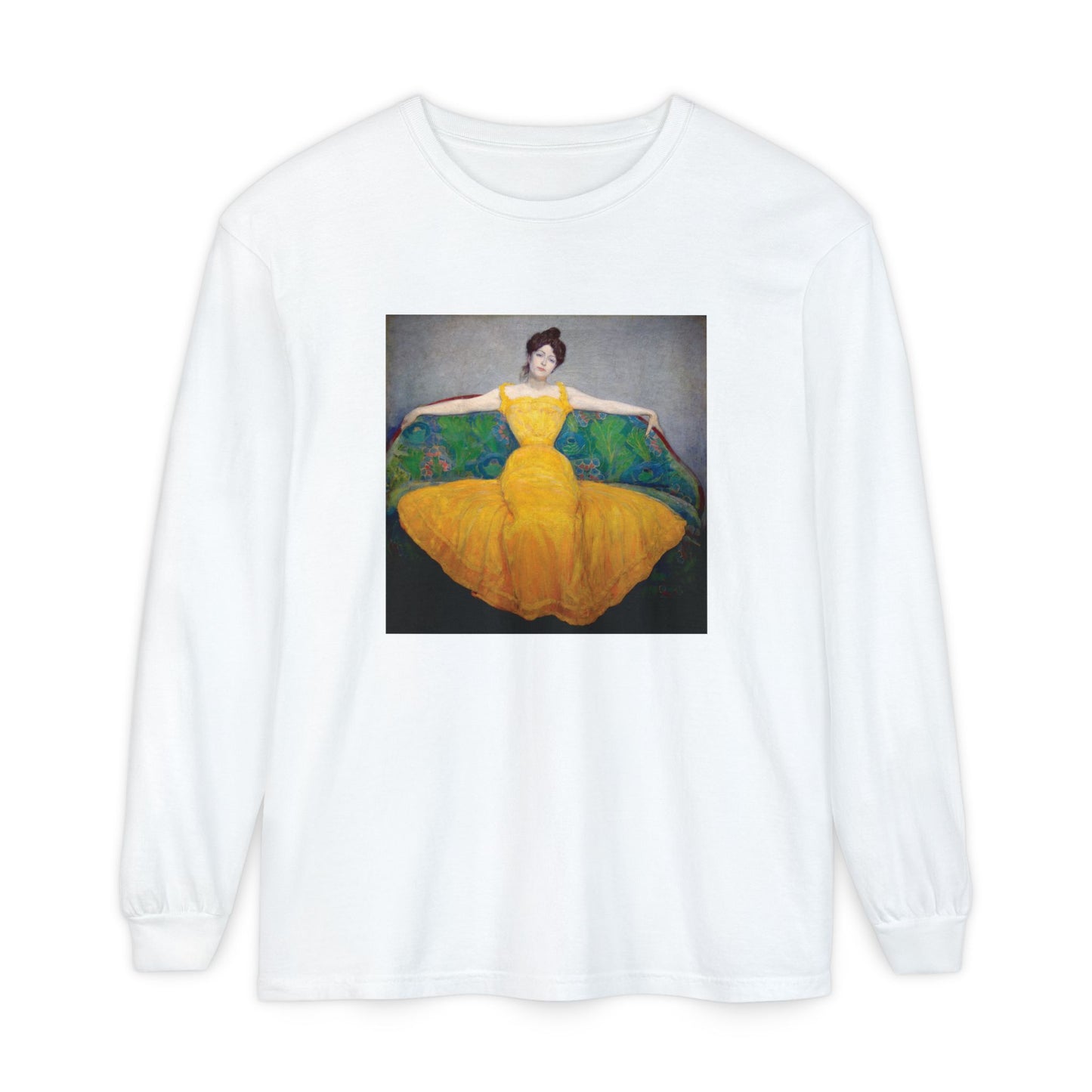 Woman in a Yellow Dress by Max Kurzweil (Long Sleeve)