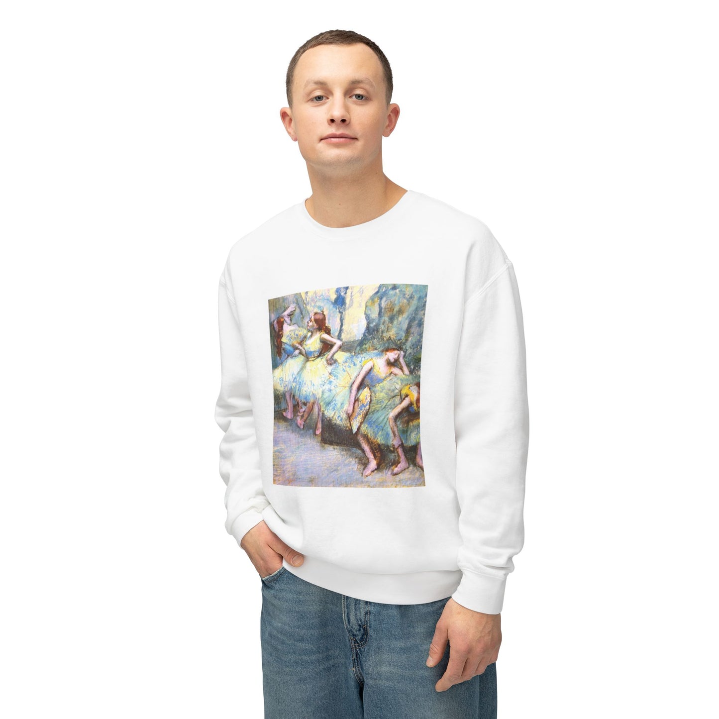 Ballet Dancers in the Wings by Edgar Degas (Sweatshirt)