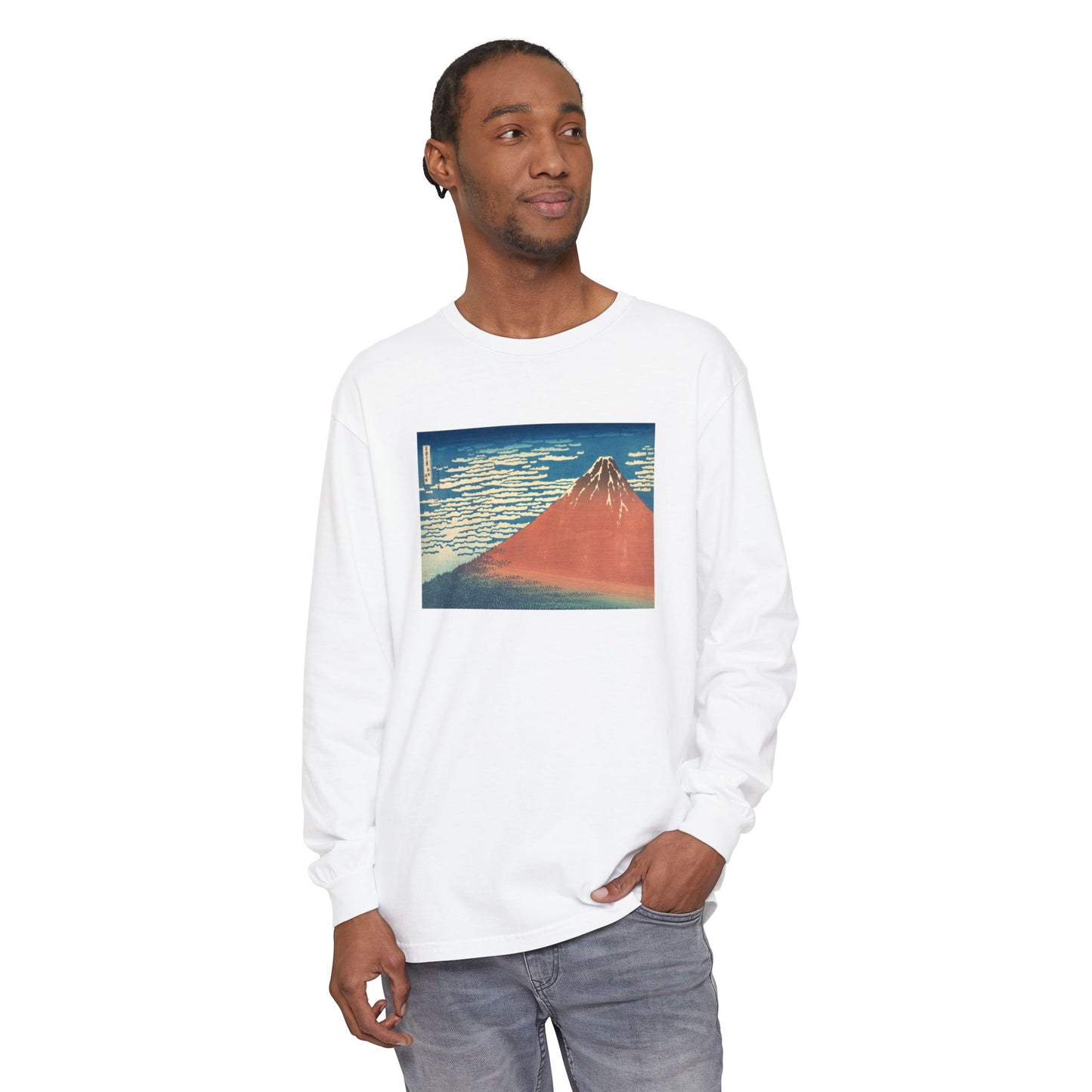 Fine Wind, Clear Morning by Katsushika Hokusai (Long Sleeve)