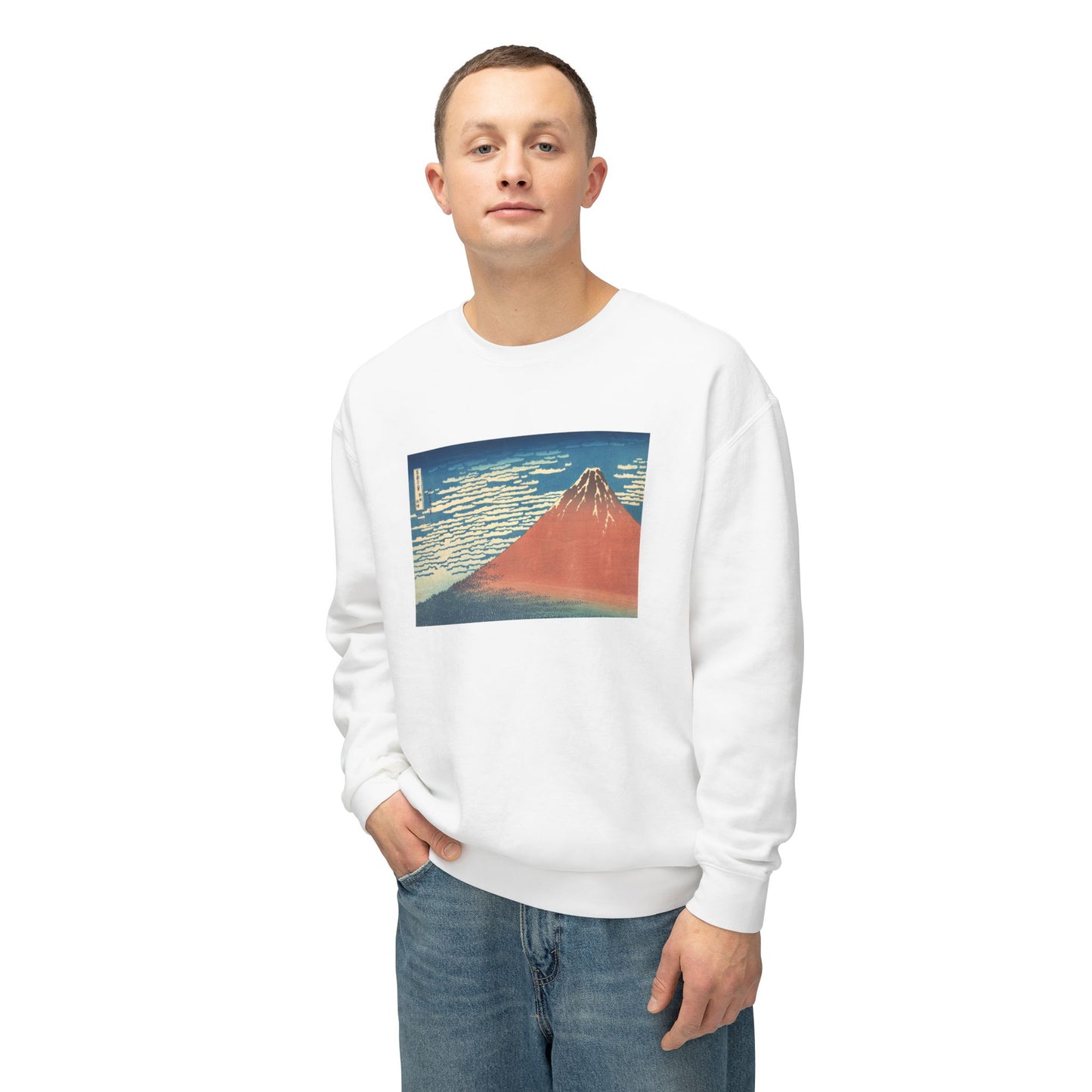 Fine Wind, Clear Morning by Katsushika Hokusai (Sweatshirt)