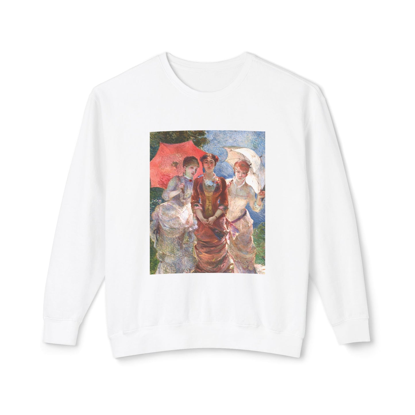 Three Women with Parasols by Marie Bracquemond (Sweatshirt)