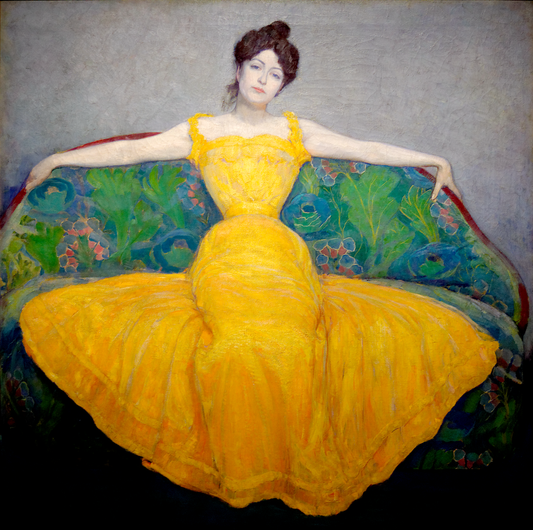Woman in a Yellow Dress by Max Kurzweil (T-Shirt)
