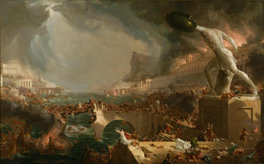 The Course of Empire: Destruction by Thomas Cole (T-Shirt)