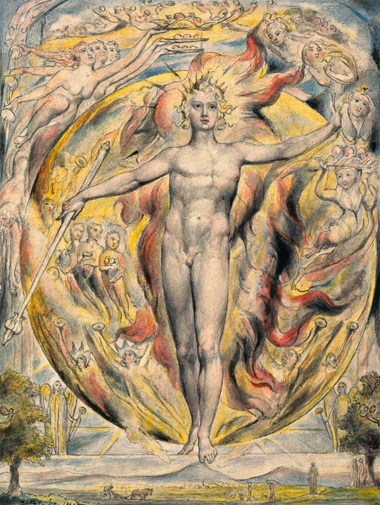 The Sun at His Eastern Gate by William Blake (T-Shirt)