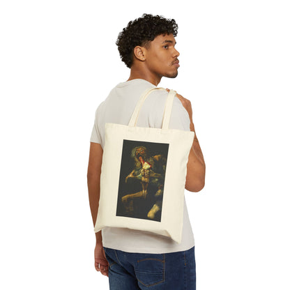 Saturn Devouring His Son by Francisco Goya (Tote)