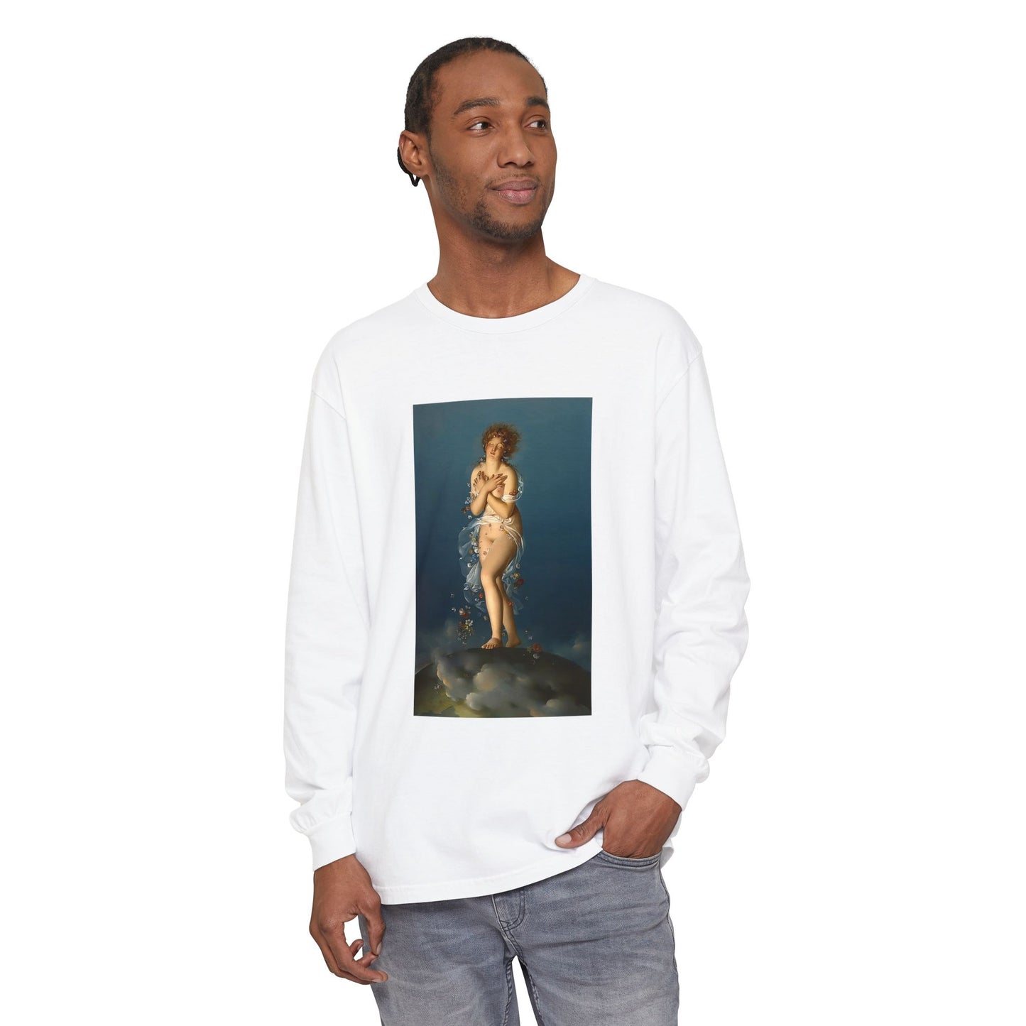 Flora Caressed by Zephyr by François Gérard (Long Sleeve)