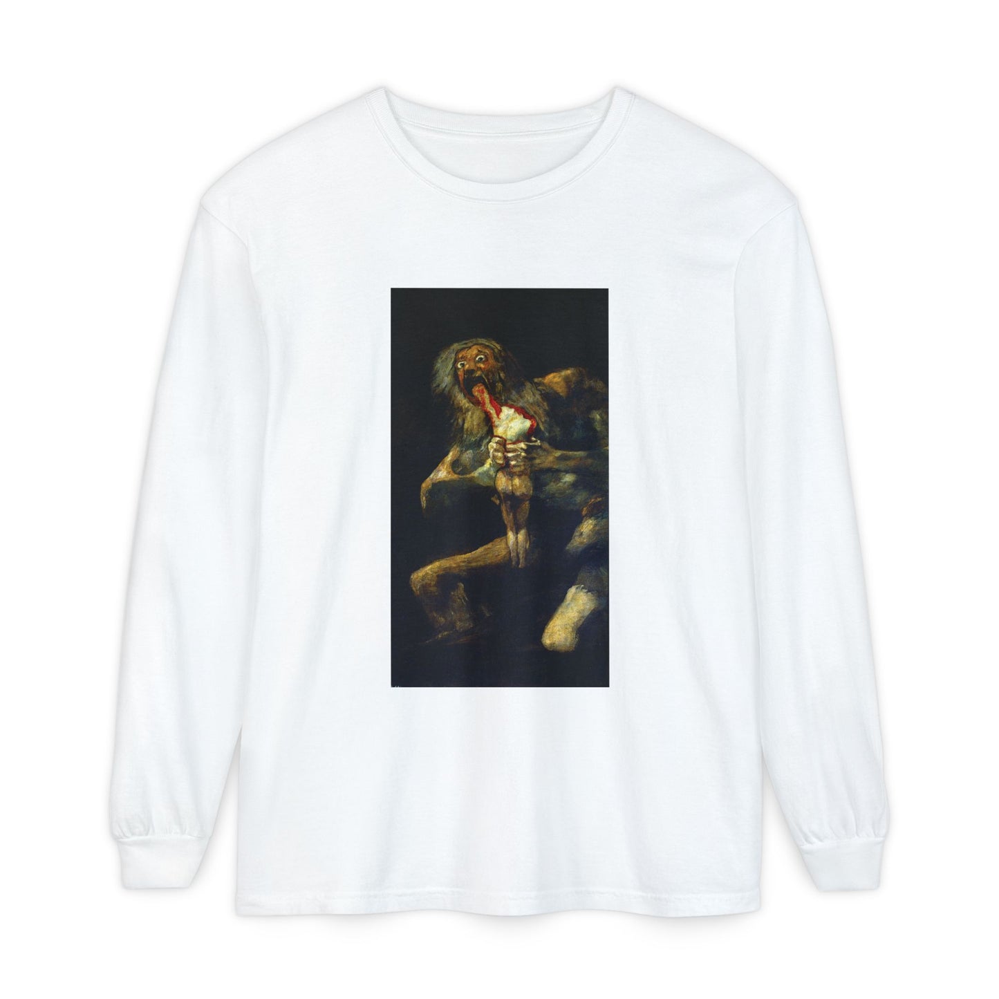 Saturn Devouring His Son by Francisco Goya (Long Sleeve)