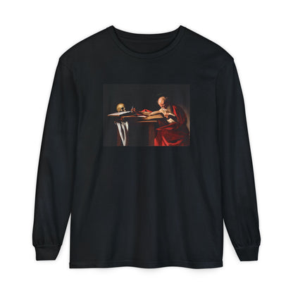 Saint Jerome Writing by Caravaggio (Long Sleeve)