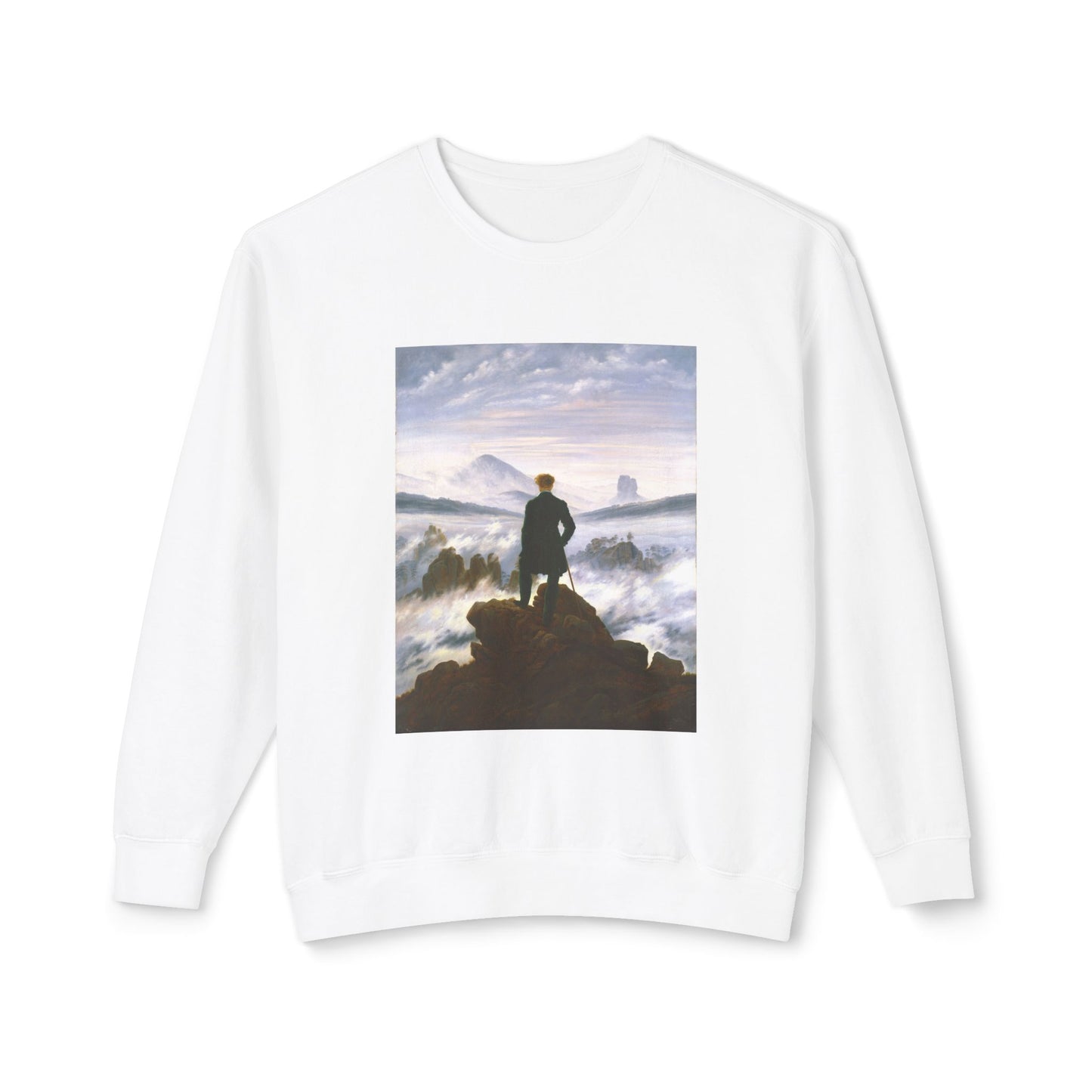 Wanderer above the Sea of Fog by Caspar David Friedrich (Sweatshirt)