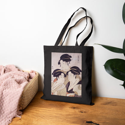Three Beauties of the Present Day by Kitagawa Utamaro (Tote)