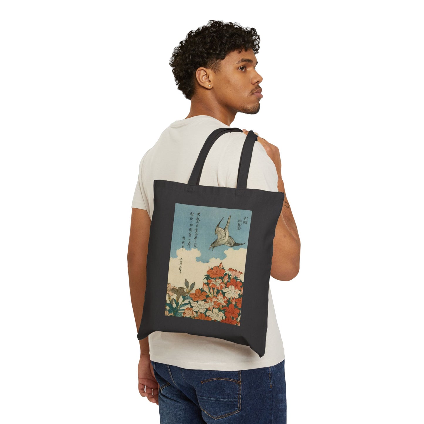 Cuckoo and Azaleas by Katsushika Hokusai (Tote)